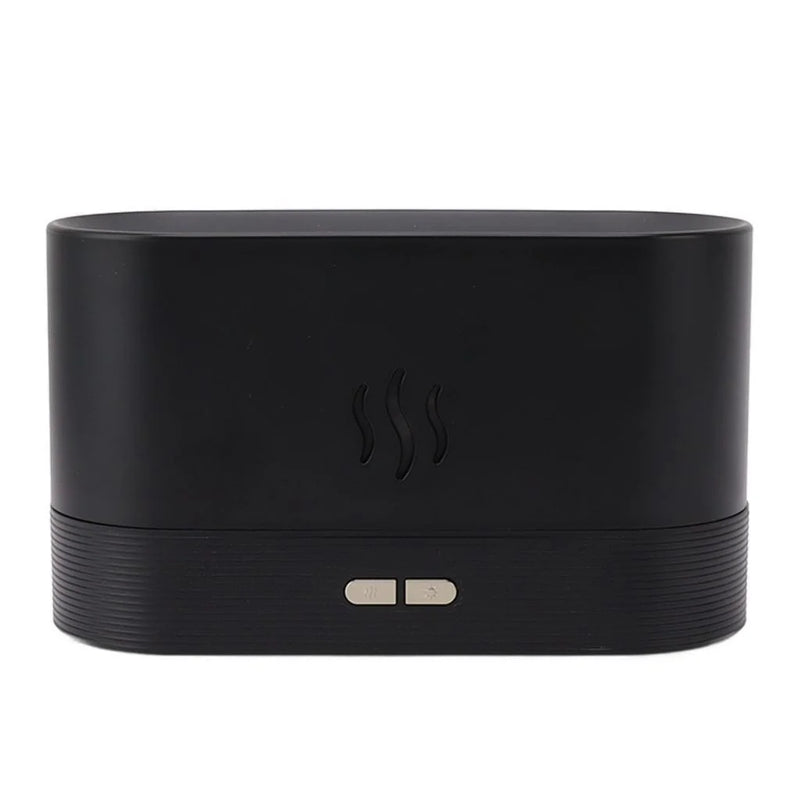 Ultrasonic air humidifier with simulation lighting perfume humidifier led colorful flame fragrance essential oil
