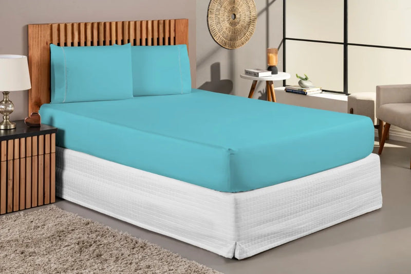 3 Pieces 400 String Set Sheet Set Set Set Set String Single Queen Queen King with Pillowcases