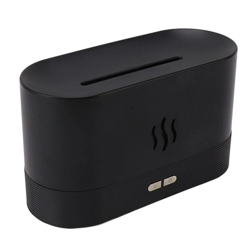 Ultrasonic air humidifier with simulation lighting perfume humidifier led colorful flame fragrance essential oil