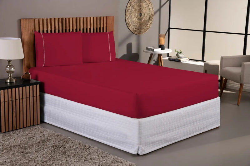 3 Pieces 400 String Set Sheet Set Set Set Set String Single Queen Queen King with Pillowcases