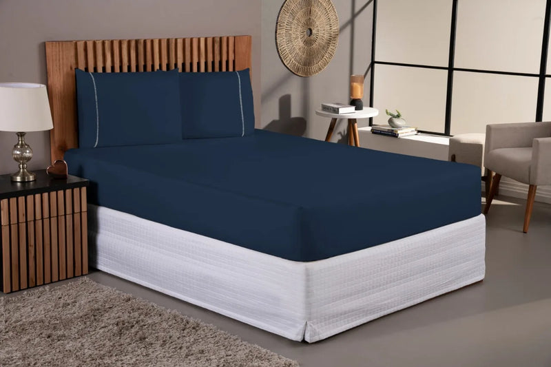 3 Pieces 400 String Set Sheet Set Set Set Set String Single Queen Queen King with Pillowcases