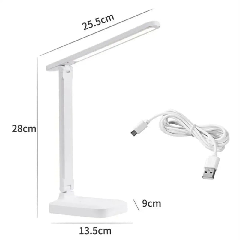 Touch Table Lamp 3 Levels USB Rechargeable, Cozy Light, 30 LEDs, Modern, Multifunctional, Lampshade Reading Room