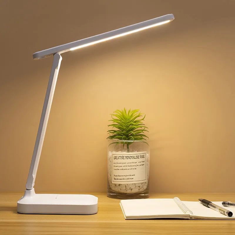 Touch Table Lamp 3 Levels USB Rechargeable, Cozy Light, 30 LEDs, Modern, Multifunctional, Lampshade Reading Room