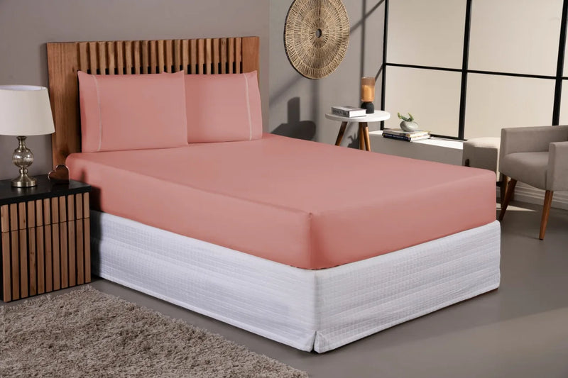 3 Pieces 400 String Set Sheet Set Set Set Set String Single Queen Queen King with Pillowcases