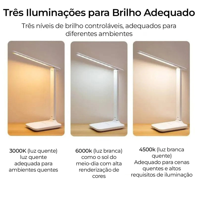 Touch Table Lamp 3 Levels USB Rechargeable, Cozy Light, 30 LEDs, Modern, Multifunctional, Lampshade Reading Room