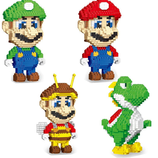 Mario Blocos de Construção - Personagens Mario Para Montar