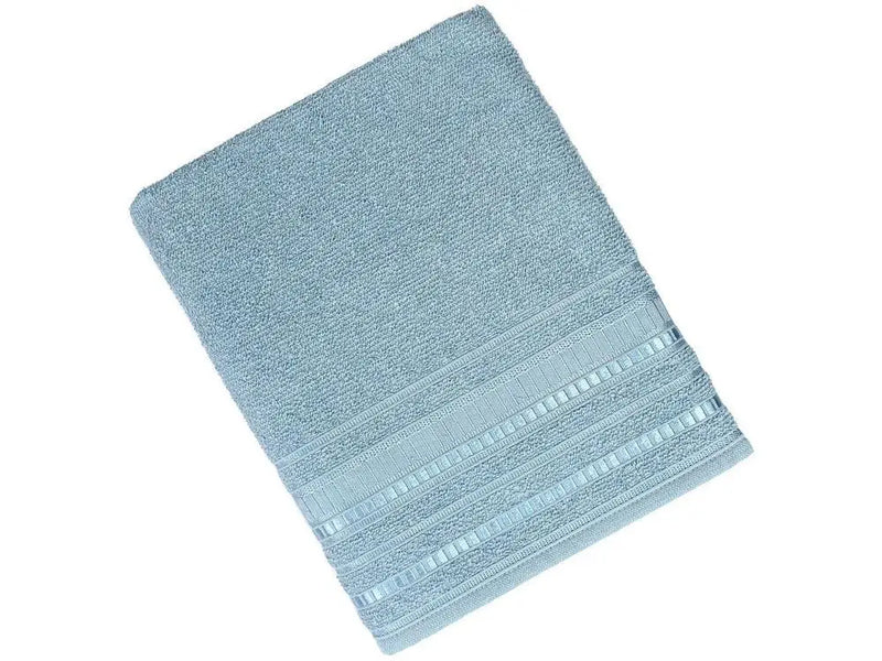 Delicata Garden Blue Satin 4 Pieces Atlantic Bath Towels Set