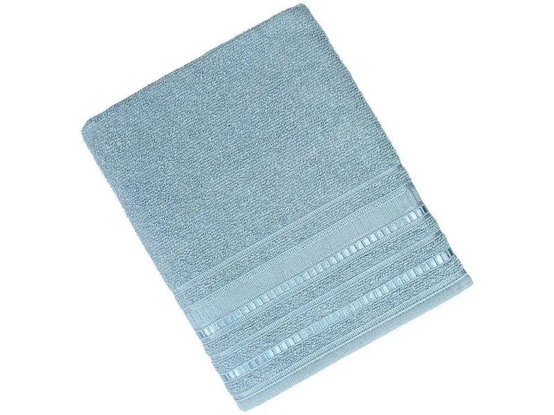 Delicata Garden Blue Satin 4 Pieces Atlantic Bath Towels Set
