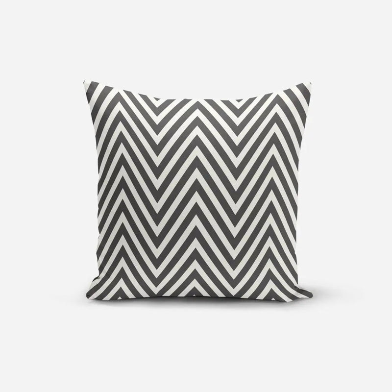 Kit 4 Cushion Covers 45x45cm Geometric Black and White-Yuzo